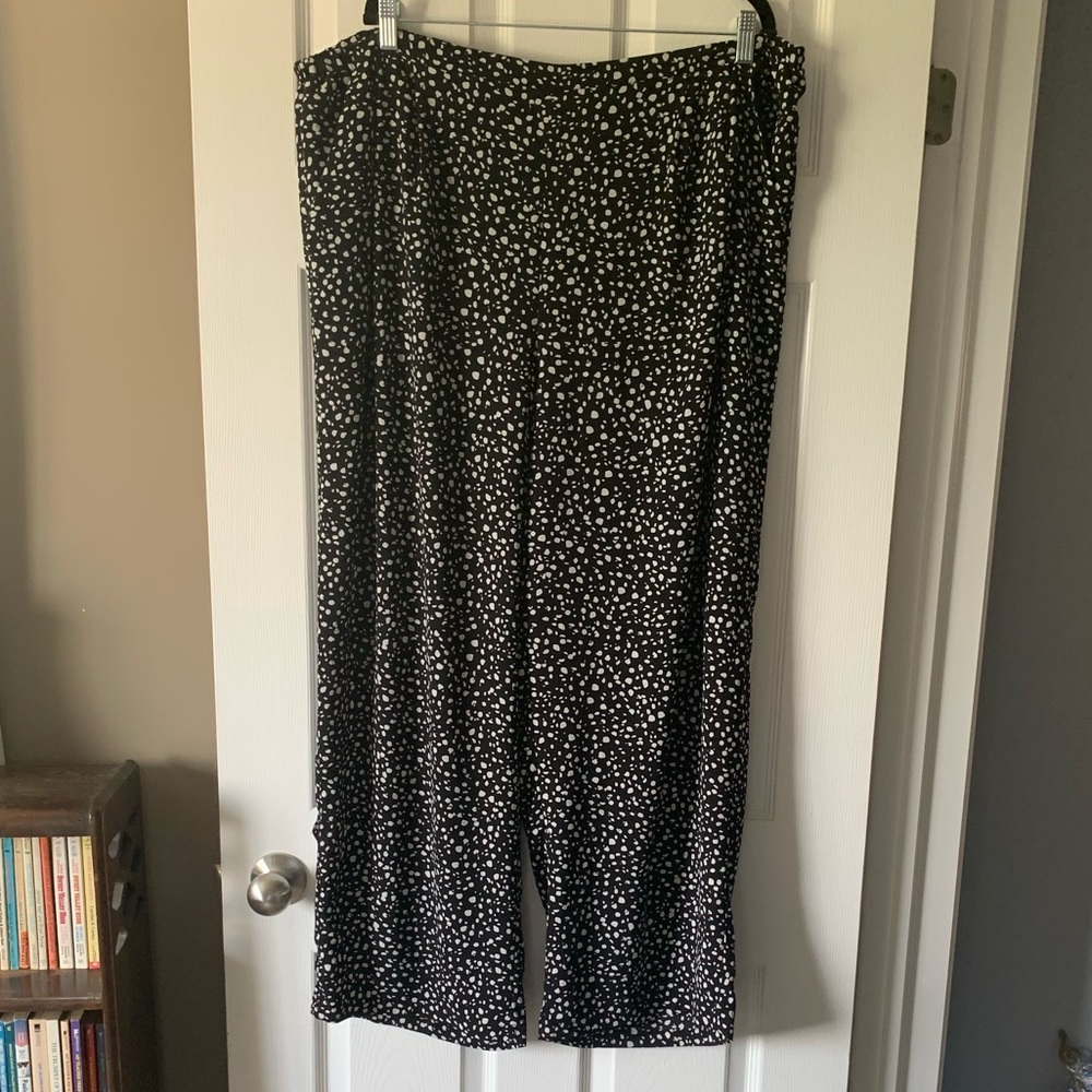 Joe Fresh Black and White Patterned Pants